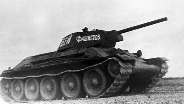 O tanque soviético T-34, que participou de combates durante a Segunda Guerra Mundial - Sputnik Brasil