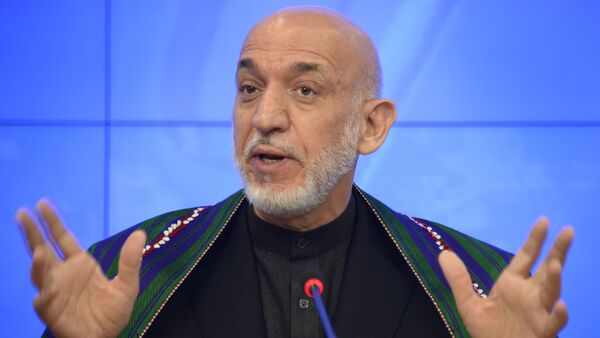 Ex-presidente do Afeganistão, Hamid Karzai - Sputnik Brasil