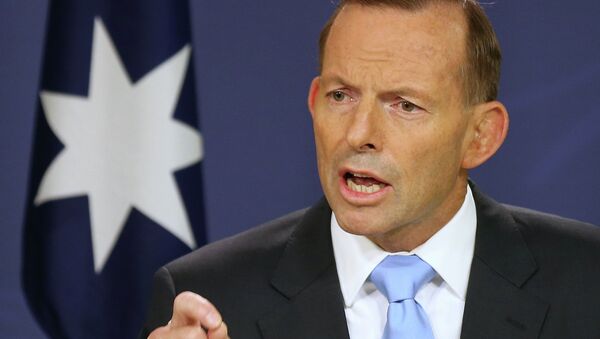 Primeiro-ministro australiano Tony Abbott, Sydney, Austrália, 6 de fevereiro de 2015 - Sputnik Brasil
