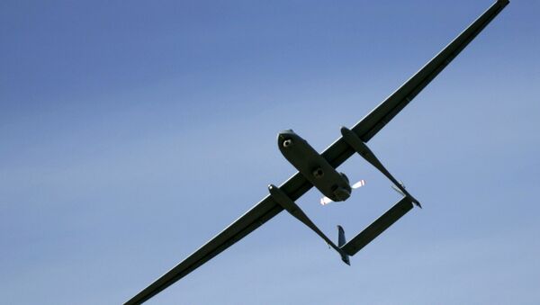 An Israeli army Heron unmanned drone aircraft - Sputnik Brasil