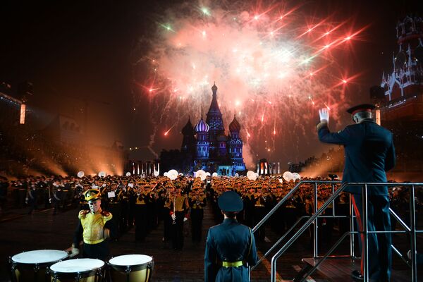 Ensaio para a inauguração do festival Torre Spasskaya em Moscou - Sputnik Brasil