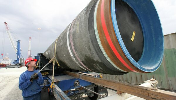Construção do gasoduto Nord Stream - Sputnik Brasil
