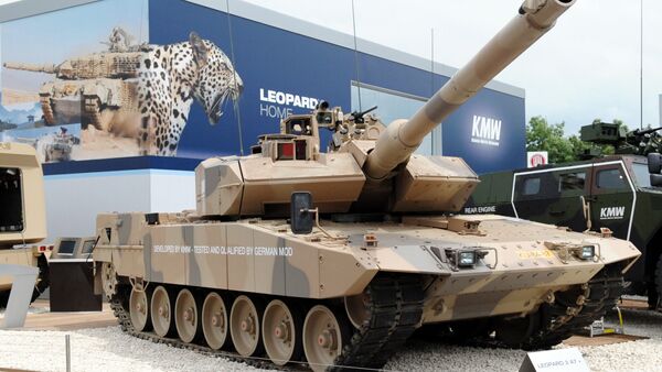 Tanque alemão Leopard-2 - Sputnik Brasil