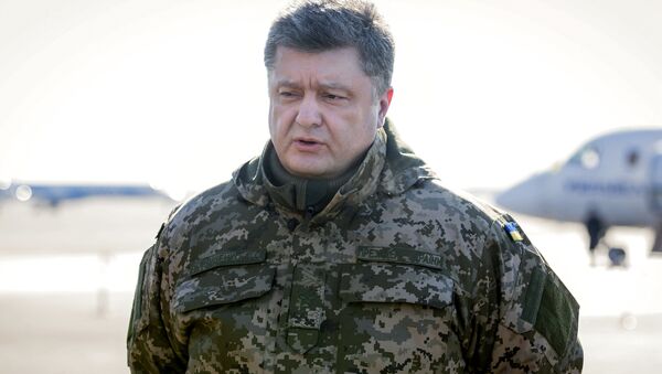 O Presidente da Ucrânia Pyotr Poroshenko - Sputnik Brasil