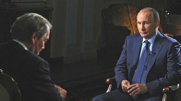 Vladimir Putin gives interview to CBS channel - Sputnik Brasil