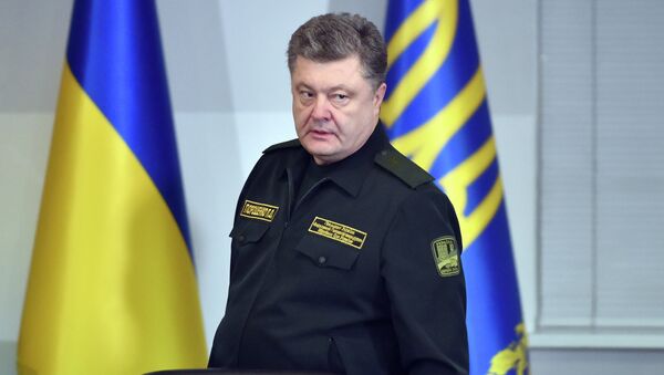 Presidente ucraniano Pyotr Poroshenko, Ucrânia, Kiev - Sputnik Brasil
