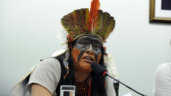 Líder indígena Guarani-Kaiowá, Valdelice Veron - Sputnik Brasil