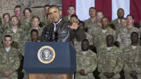 Presidente dos EUA Barack Obama discursa durante a sua visita a Cabul, Afeganistão - Sputnik Brasil