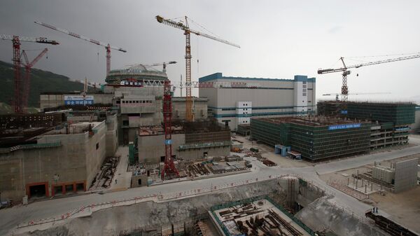 A nuclear reactor and related factilities as part of the Taishan Nuclear Power Plant, to be operated by China Guangdong Nuclear Power (CGN), is seen under construction in Taishan, Guangdong province - Sputnik Brasil