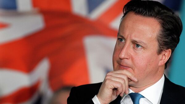 Primeiro-ministro britânico David Cameron - Sputnik Brasil