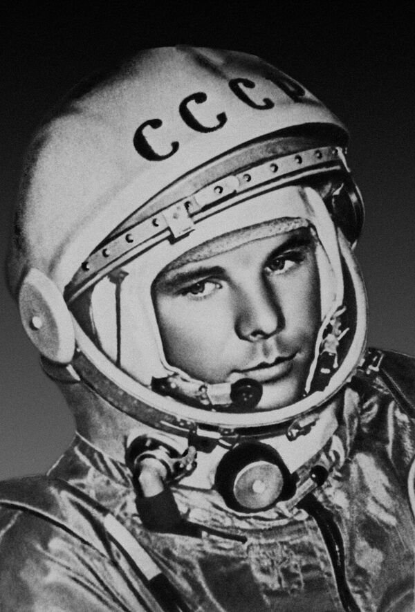 Astronauta soviético Yuri Gagarin antes do início do primeiro voo para a órbita da Terra - Sputnik Brasil
