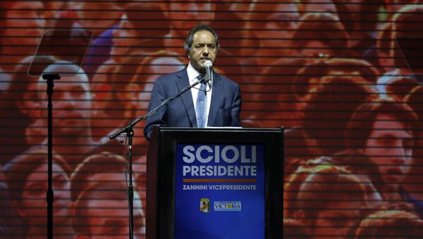 Daniel Scioli, candidato à presidência da Argentina. - Sputnik Brasil