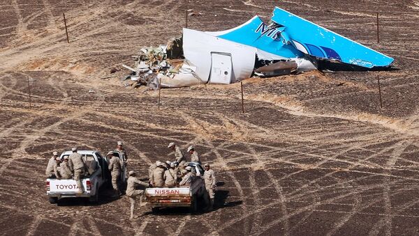 Local da queda da aeronave russa Airbus A321 no Egito - Sputnik Brasil