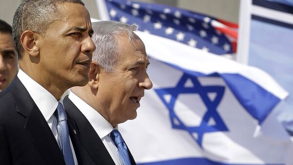 Presidente norte-americano Barack Obama e primeiro-ministro israelense Benjamin Netanyahu (foto de arquivo) - Sputnik Brasil