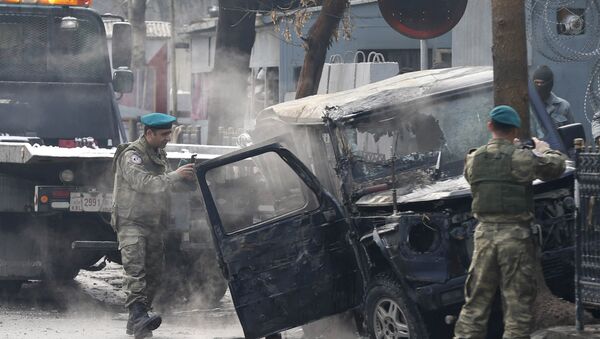 Uma forte explosão atinge o bairro diplomático de Cabul . Foto de arquivo - Sputnik Brasil