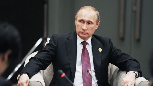 Presidente russo Vladimir Putin participa da cúpula do G20 na Turquia, 15 de novembro de 2015 - Sputnik Brasil