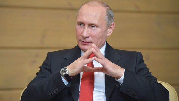 Presidente russo Vladimir Putin participou do Clube de Valdai de Discussões Internacionais, 22 de outubro de 2015 - Sputnik Brasil