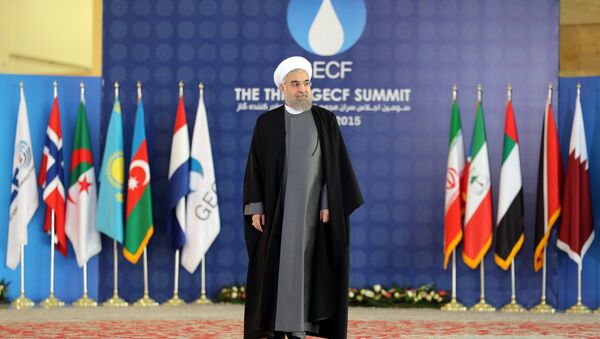 Presidente do Irã, Hassan Rouhani, na abertura do Fórum de Países Exportadores de Gás, em Teerã - Sputnik Brasil