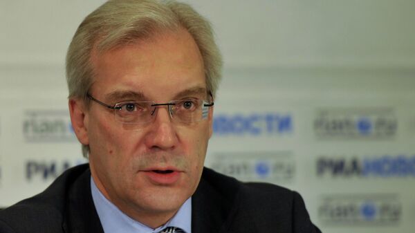 News conference with Russian Deputy Foreign Minister Alexander Grushko - Sputnik Brasil