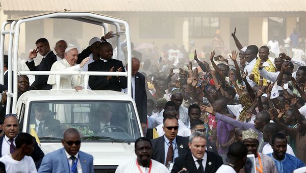 Papa Francisco na República Centro-Africana. - Sputnik Brasil