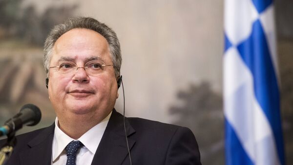 Chanceler grego, Nikos Kotzias - Sputnik Brasil