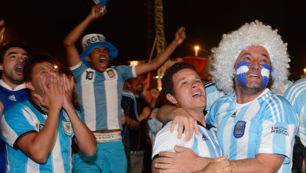 Turistas argentinos em Brasília durante a Copa do Mundo FIFA de 2014 - Sputnik Brasil