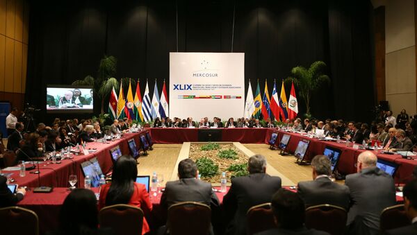 Uma reunião ministerial, no domingo 20), antecedeu a 49ª Cúpula do Mercosul. - Sputnik Brasil