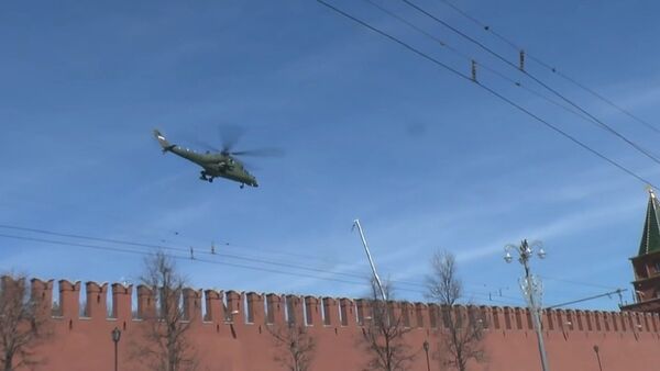 Mi35MS takes off from the Kremlin SITE - Sputnik Brasil