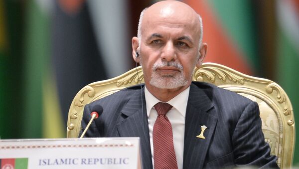 O presidente do Afeganistão durante a conferência internacional sobre a paz e a neutralidade em Asgabate - Sputnik Brasil