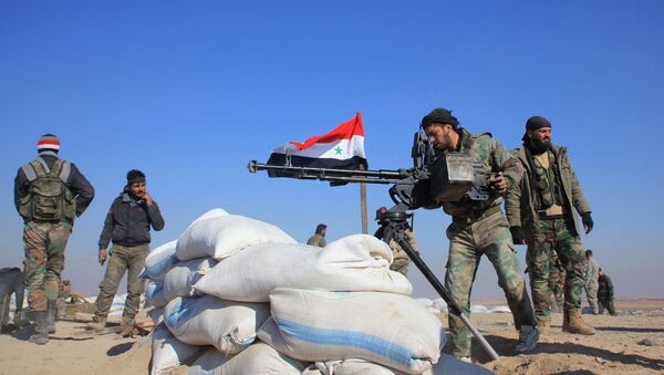 Syrian pro-government fighters - Sputnik Brasil