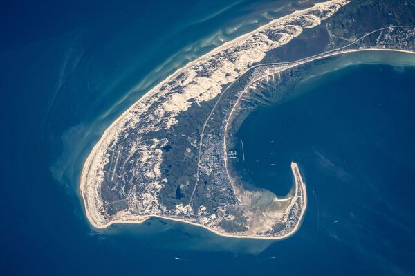 Vista da ilha de Cape Cod a partir do espaço - Sputnik Brasil