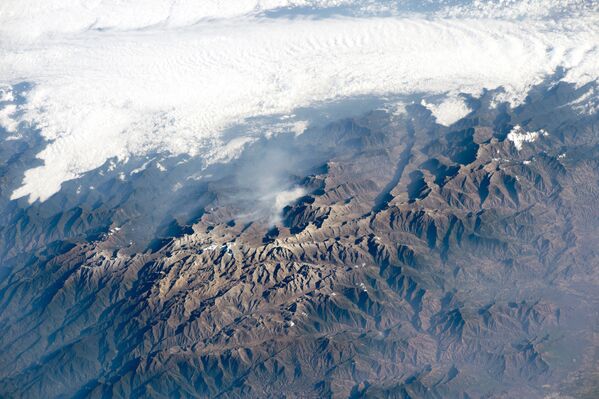 Vista do espaço para acordilheira de Sierra Nevada de Santa Marta na Colômbia - Sputnik Brasil