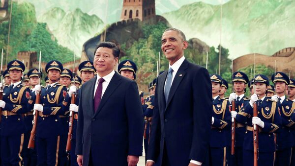 Barack Obama, presidente dos Estados Unidos, e Xi Jinping, presidente da China - Sputnik Brasil
