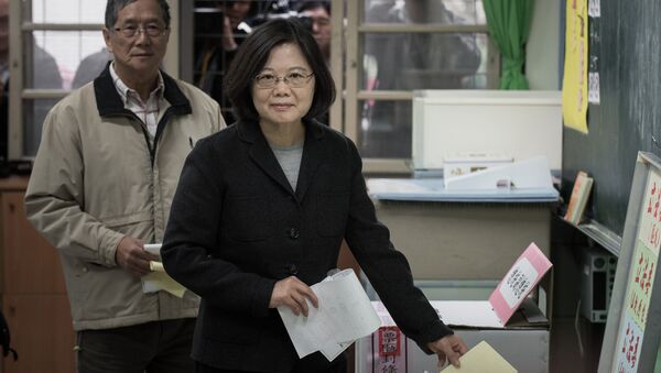 Tsai Ing-wen, novo presidente de Taiwan - Sputnik Brasil