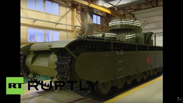 Engenheiros russos recriam lendário tanque soviético T-35 - Sputnik Brasil