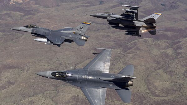 The US Air Force fighter jets - Sputnik Brasil
