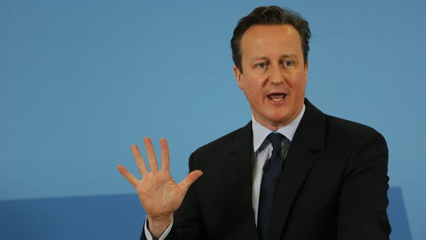 David Cameron, primeiro-ministro do Reino Unido (Grã-Bretanha) - Sputnik Brasil