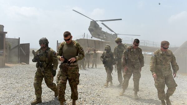 Soldados norte-americanos em distrito de Khogyani, província de Nangarhar, Afeganistão, 13 de agosto de 2015 - Sputnik Brasil