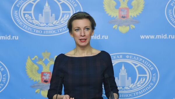 Representante oficial do Ministério das Relações Exteriores russo, Maria Zakharova, durante a entrevista coletiva semanal, Moscou, Rússia, 17 de março de 2016 - Sputnik Brasil