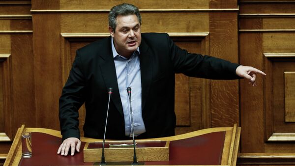 Ministro da Defesa da Grécia, Panos Kammenos - Sputnik Brasil