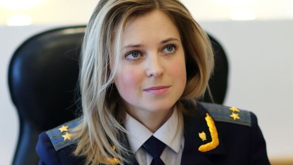 A procuradora da república da Crimeia, Natalia Poklonskaya - Sputnik Brasil