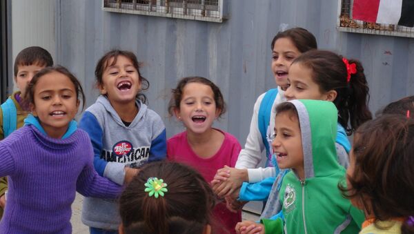 Crianças em Palmira, Síria - Sputnik Brasil