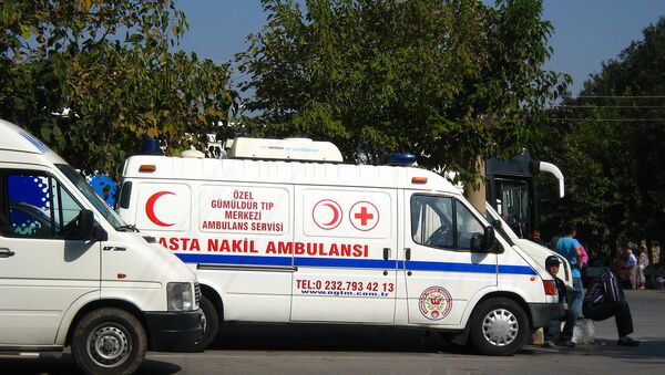 Ambulância turca - Sputnik Brasil