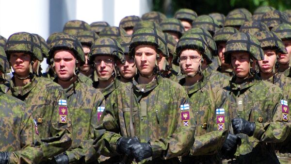 Soldados do Exército finlandês (foto de arquivo) - Sputnik Brasil