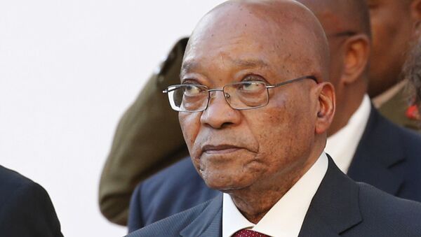 O presidente da África do Sul, Jacob Zuma, em 31 de março de 2016, durante a sessão do Tribunal Constitucional - Sputnik Brasil
