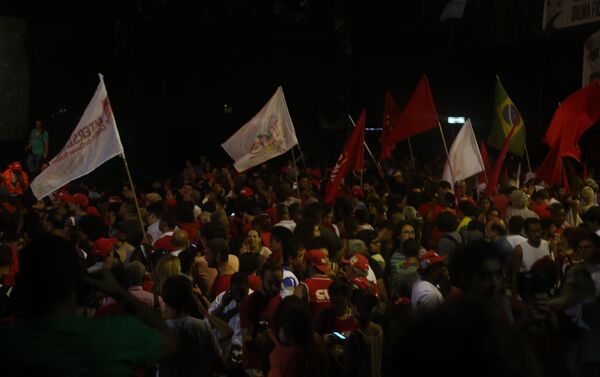 Lula participa de ato contra impeachment de Dilma no centro do Rio - Sputnik Brasil