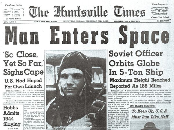 The Huntsville Times, 21 de abril de 1961 - Sputnik Brasil