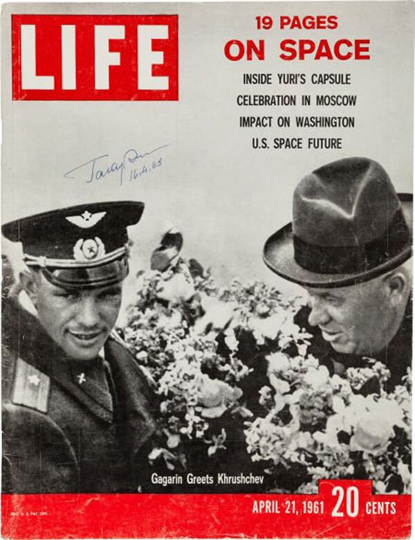 Revista Life, de 21 de abril de 1961, dedicada ao Gagarin - Sputnik Brasil