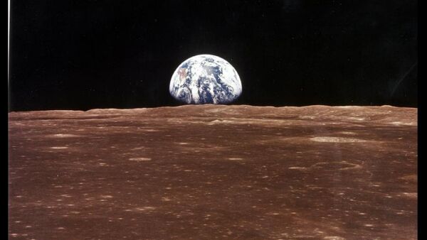Vista da Terra a partir da Lua - Sputnik Brasil