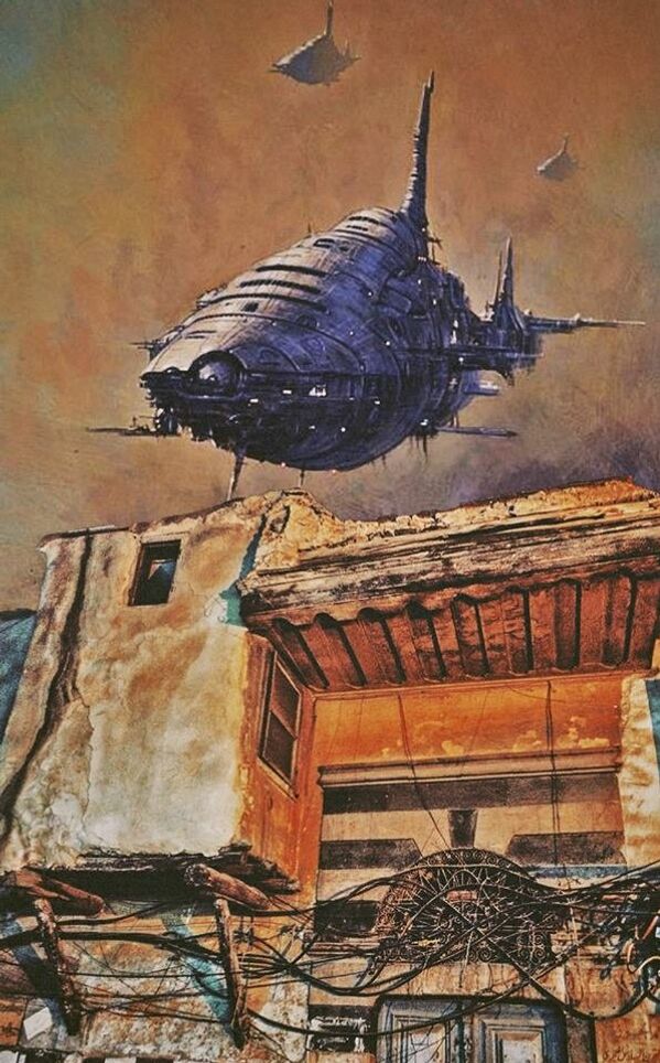 Invasão alienígena: artista surrealista representa devastação de Damasco - Sputnik Brasil